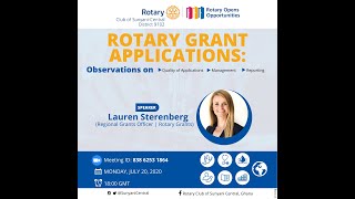 Rotary Club of Sunyani-Central Meeting on Global Grants Applications