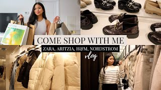 COME SHOP WITH ME & TRY-ON VLOG | FALL 2022 | ZARA, ARITZIA, H&M, NORDSTROM