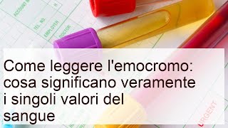 Come leggere gli esami del sangue: cosa significano i valori