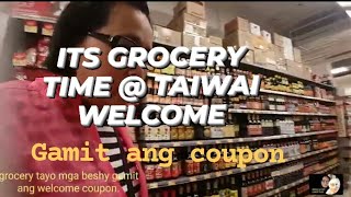 ITS GROCERY TIME @ TAIWAI WELCOME 🍰💲💯Using coupon to pay for the grocery items.