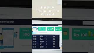 Flat UI/UX Design Userform VBA Excel , Tonton Fullnya di rudi dowa channell