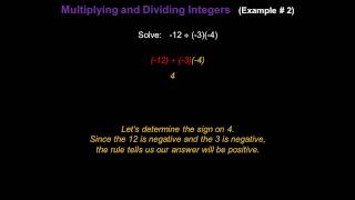 Multiplying and Dividing Integers - Konst Math