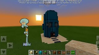 Minecraft Squidward's Tiki House | Spongebob Squarepants | Wuki Remix  World Caves In|