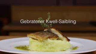 Gebratener Kwell-Saibling