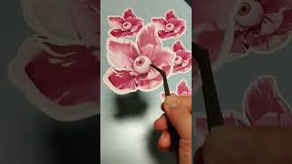 Eyeball Magnolia Vinyl Sticker Making 🌸  #diystickers #spring #magnolia #floralart