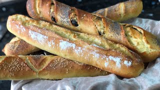 #Recette_baguette_Facile 🥖🥖باكيط_المخبزات او #كومير #فطائر#