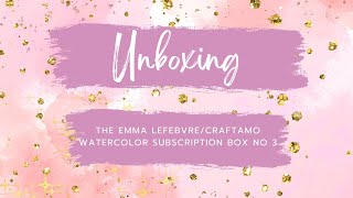 Unboxing Emma Lefebvre and Craftamo Watercolor Box no 3