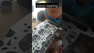 cylinder head valve lapping.