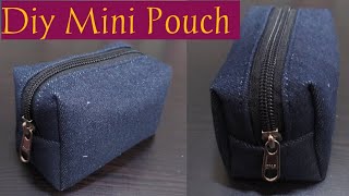 How to Make Zipper Pouch At Home | Diy Mini Pouch | Zipper Pouch 👝 #yourownboutique #diypouch #yt