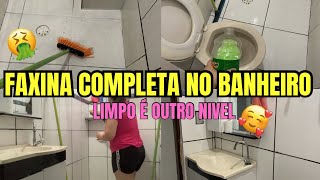 FAXINA NO BANHEIRO | COMO LAVO MEU BANHEIRO PEQUENO | DICAS DE LIMPEZA | FICOU LIMPINHO