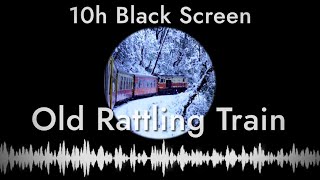 Fall Asleep on a Clattering Train (10 hours of sleep sounds with black screen)