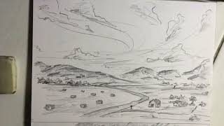 Drawing landscape