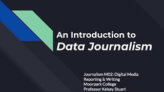 Journalism M02- An Introduction to Data Journalism