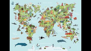 AmazingWorld Kids' Wall Maps