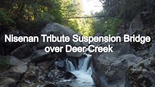 Nisenan Tribute Suspension Bridge over Deer Creek