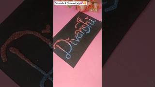 😱Nameart Vo Bhi Asa 😱😳 #comment #subscribe #diy #diycalligraphy #diyideas #shorts #viralvideo #craft