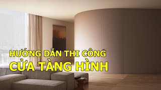 Hướng dẫn thi công cửa tàng hình bằng tấm ốp đa năng sợi than tre | Thành Tín