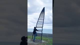 Stairs to heaven 😳😳|| Crazy stairs with nice view #shorts #youtube #stairs