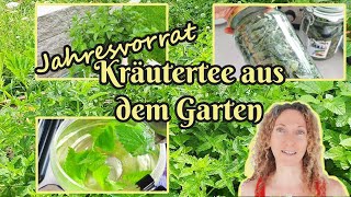 Jahresvorrat Kräutertee aus dem Garten