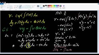 Linear Equations of Order One