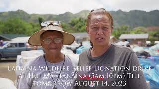 Lahaina Fire Relief Donation Drive Day 5 Update