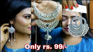 Cheapest Jewellery Combo box Only rs. 99 😱|| URBAN JUNKY'S jewelleries || इतना सस्ता कही नही