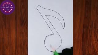 How To Draw Musical Note Step By Step|| Musical Note Drawing Easy #drawing #howtodraw