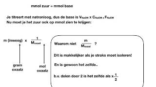 formule afleiden naoh op oxaalzuur