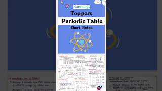 petiodic table notes #shorts #viralshorts #trandingshorts