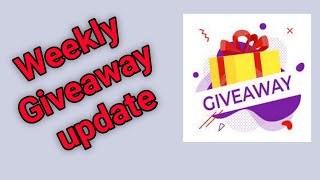 Giveaway update // Giveaway gifts // 2 Giveaway gifts // weekly giveaway