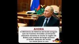 🔺️#Ahora - #Mundo🌍 ▶️ Rusia asegura que Ucrania atacó con misiles de largo alcance.