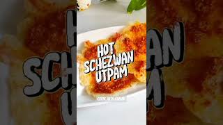 Hot Schezwan Utpam🥵|Easy Utpam Recipe|Served With Hot & Sour Schezwan Chutney|बहुत आसान लेकिन मजेदार