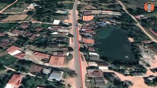 viemtiane to Pakxan animation from from google Earth 2