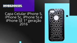 Capa Celular iPhone 5, iPhone 5c, iPhone 5s e iPhone SE 1 geração 2016 PRETO