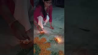 Happy diwali to all 🥰 #ytshorts #diwalispecial #trendingshorts #happydiwali #rangoli #flowerrangoli