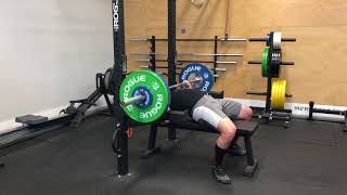 2/9/18 Bench 2ct Pause 195x5 @7 ws 1/3