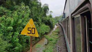 Curving Beautiful View Of Janshatabdi Express | Konkan Railway |