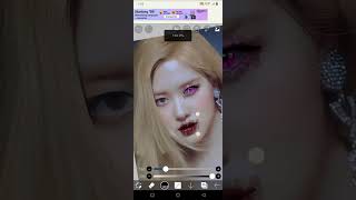 Roseanne park pink smudge edit #ibispaintx #viralvideo #trendingshorts #recommended like sub share🖤💗