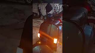 Vespa klasik pakai lampu Biled | kelistrikan fullwave pengapian masih platina #biled #biledmatrix