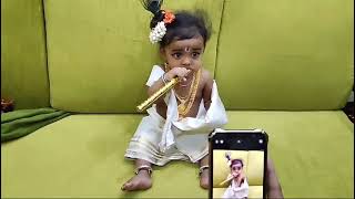 cute little Krishna #cutebaby #kidsworld #cute #cutevideostatus