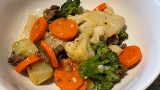 Moms Meal prep dinner recipe fried round Scad a.k.a Galunggong and Mixed Vegetable combo