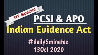 Indian Evidence Act 1872 || most important mcqs #uppcsj #biharpcsj #ukpcsj #mppcsj #biharapo #mpadpo