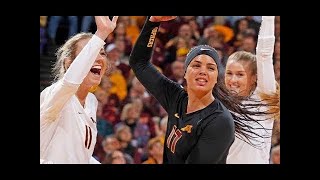 Minnesota vs Wisconsin Volleyball 2017 (Oct 4)