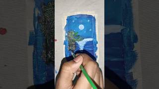 Night scenery painting #creativitywithaera #artcreativity #shortvideo