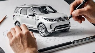 "How Draw the NEW 2024 Land Rover Discovery  step by step"