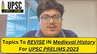 Topics to Revise in Medieval History for Prelims 2023 - Know in 1 minute #upsc UPSC 2023 #prelims