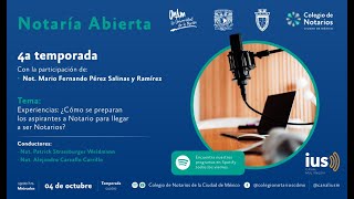 #NotaríaAbierta “La carrera Notarial ¿inicia desde la licenciatura?”