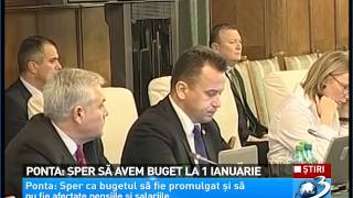 Victor Ponta: Sper să avem buget la 1 ianuarie ( HD )