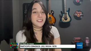 Julia Reis faz cover em guitarra da toada Isa-A-Bela em homenagem a Cunhã Poranga Isabelle Nogueira