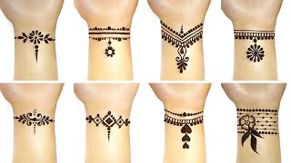 Latest henna bracelet jewellery mehndi design| New simple mehndi design| Bracelet mehndi tattoo|